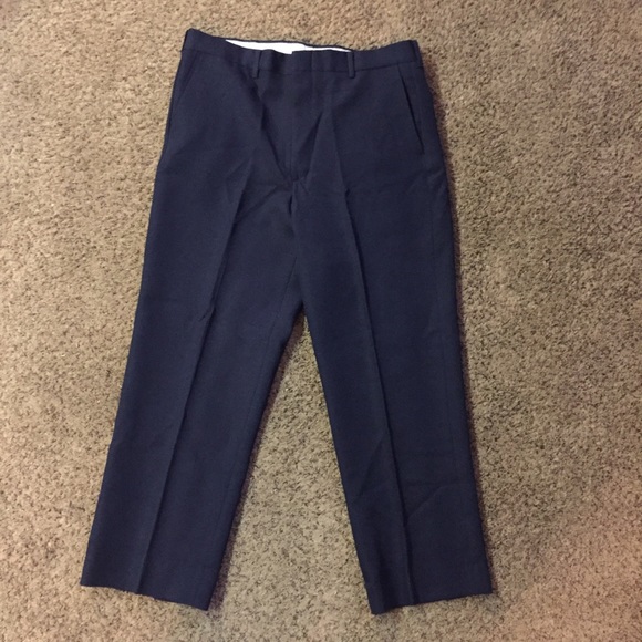 Vintage Comfort Action Flex Pants Mens 34x26 Used Blue Short - Picture 3 of 10